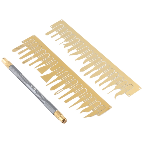 Mechanic 004 Non-slip Metal Scalpel Knife Kit Cutter Engraving Craft  Carving Knives Blades Phone Pcb Stencil Repair Hand Tools - Tool Parts -  AliExpress